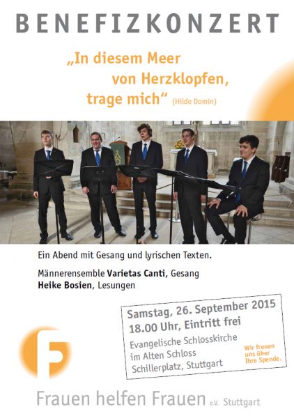 Benefizkonzert 26. September 2015