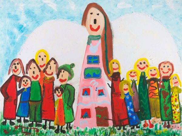 Mitarbeiter der PSD Bank und deren Kinder - Schutzpatin 