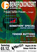 Das Bild zeigt das Poster für das Benefizkonzert im Merlin am 3. Dezember 2016.