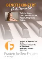 Das Bild zeigt das Plakat für das Benefizkonzert Herbstromantik 2017.